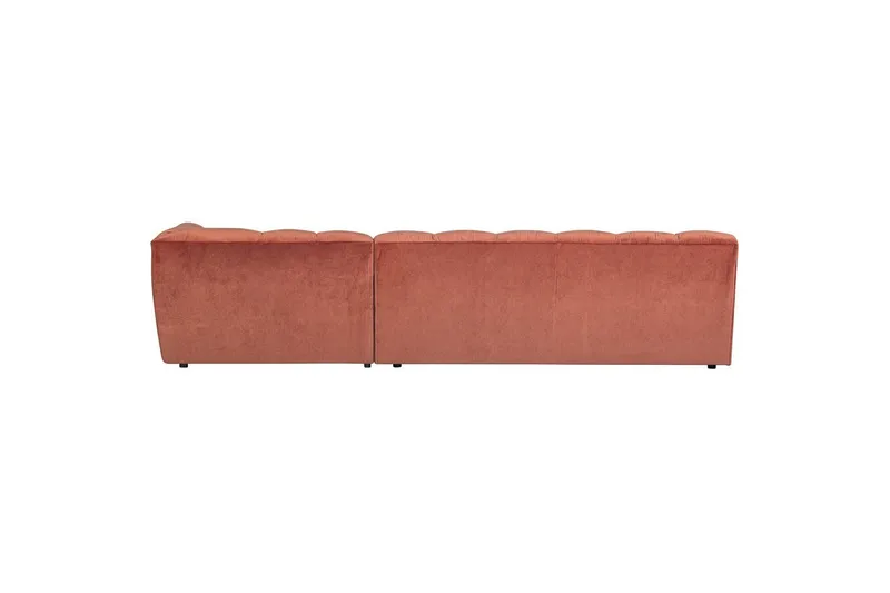 Schäslong Allure - Tvättad sammet rosa, Right - Möbler - Soffa - Hörnsoffa