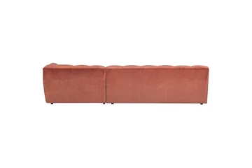 Schäslong Allure - Tvättad sammet rosa, Right - Möbler - Soffa - Hörnsoffa