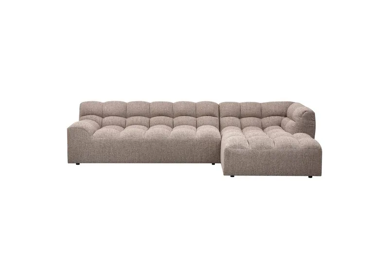 Schäslong Allure - Vävd brun melange, Right - Möbler - Soffa - Hörnsoffa