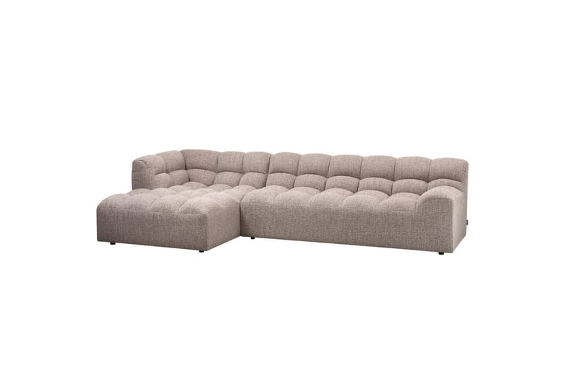 Schäslong Allure, Vävd brun melange, Vänster