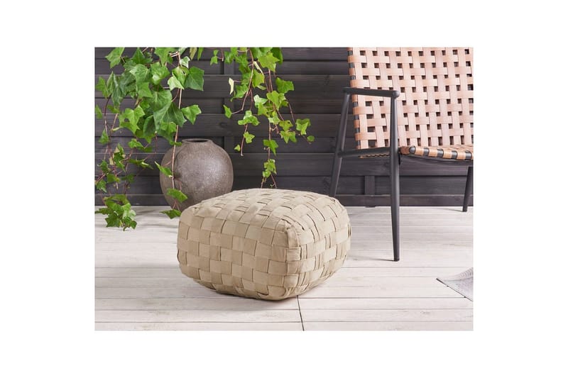 Sittpuff Bodla Beige - Beige - Utemöbler - Utestol & trädgårdsstol - Sittsäckar utomhus