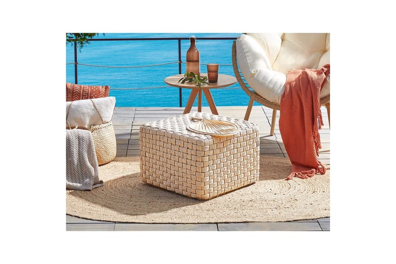 Sittpuff Nalli Beige - Beige - Utemöbler - Utestol & trädgårdsstol - Sittsäckar utomhus