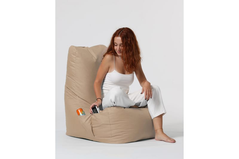 Almasi Sittsäck Utomhus 60 cm - Beige - Utemöbler - Utestol & trädgårdsstol - Sittsäckar utomhus