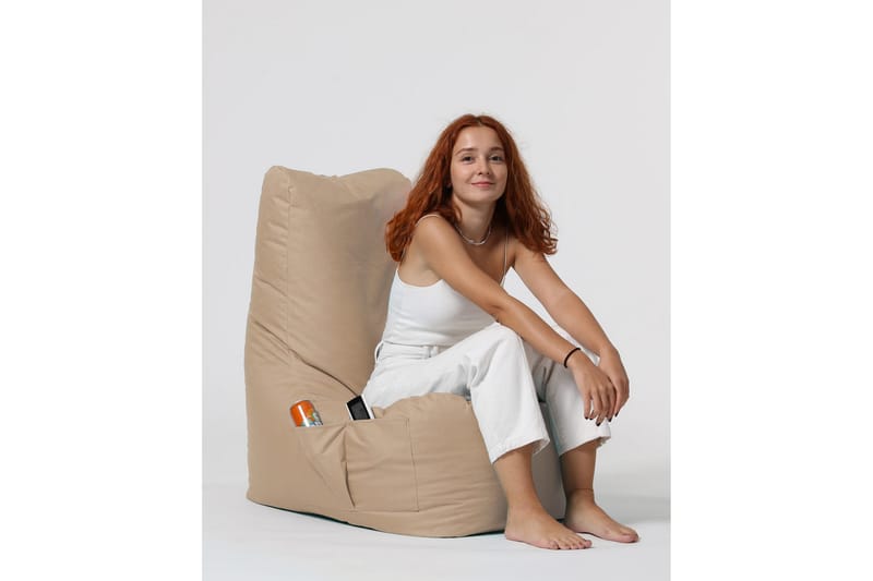 Almasi Sittsäck Utomhus 60 cm - Beige - Utemöbler - Utestol & trädgårdsstol - Sittsäckar utomhus