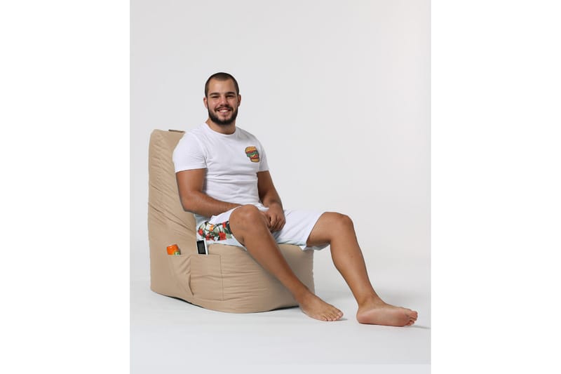 Almasi Sittsäck Utomhus 60 cm - Beige - Utemöbler - Utestol & trädgårdsstol - Sittsäckar utomhus