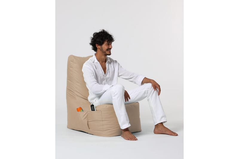 Almasi Sittsäck Utomhus 60 cm - Beige - Utemöbler - Utestol & trädgårdsstol - Sittsäckar utomhus