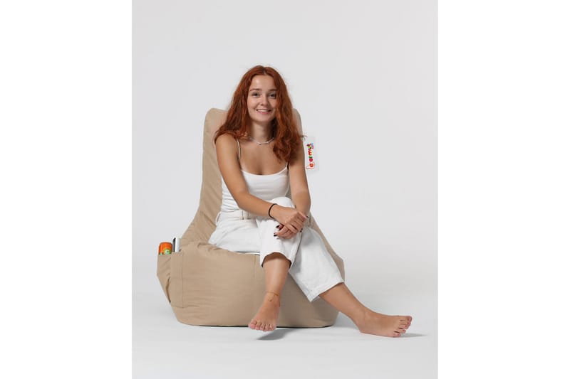 Almasi Sittsäck Utomhus 60 cm - Beige - Utemöbler - Utestol & trädgårdsstol - Sittsäckar utomhus