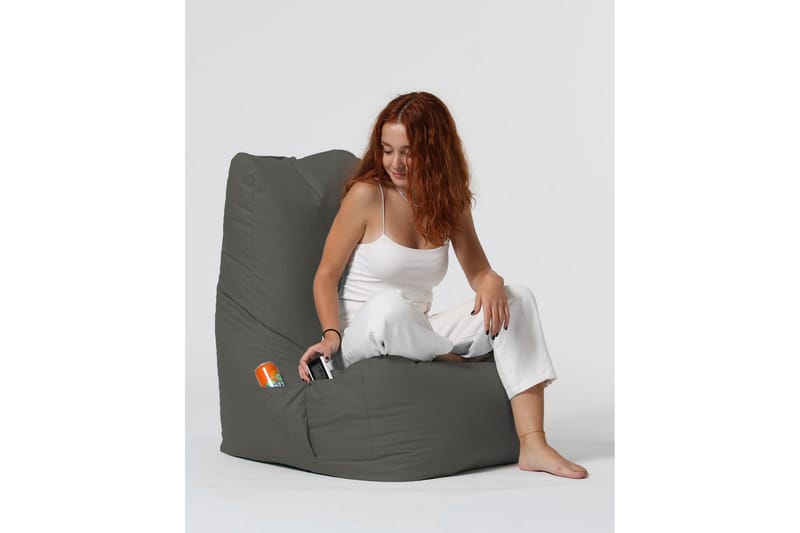 Almasi Sittsäck Utomhus 60 cm - Grå - Utemöbler - Utestol & trädgårdsstol - Sittsäckar utomhus