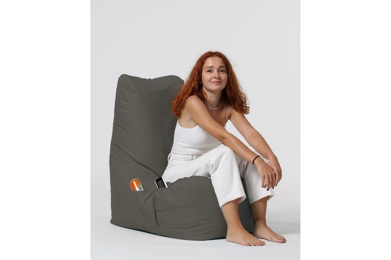 Almasi Sittsäck Utomhus 60 cm - Grå - Utemöbler - Utestol & trädgårdsstol - Sittsäckar utomhus