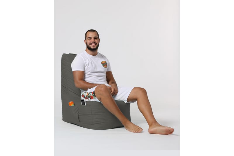 Almasi Sittsäck Utomhus 60 cm - Grå - Utemöbler - Utestol & trädgårdsstol - Sittsäckar utomhus