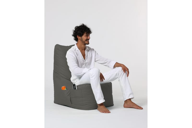 Almasi Sittsäck Utomhus 60 cm - Grå - Utemöbler - Utestol & trädgårdsstol - Sittsäckar utomhus