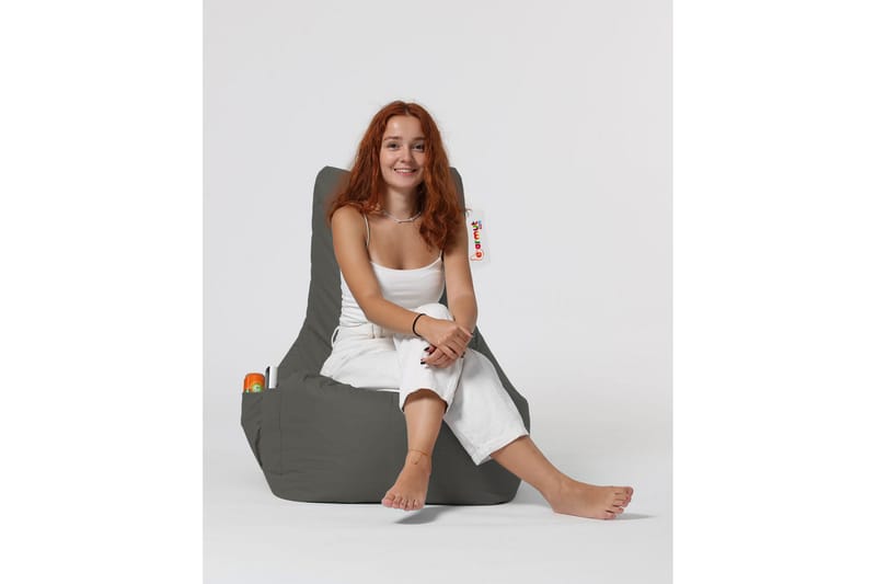 Almasi Sittsäck Utomhus 60 cm - Grå - Utemöbler - Utestol & trädgårdsstol - Sittsäckar utomhus