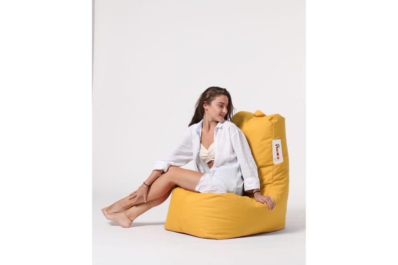 Almasi Sittsäck Utomhus 60 cm - Gul - Utemöbler - Utestol & trädgårdsstol - Sittsäckar utomhus