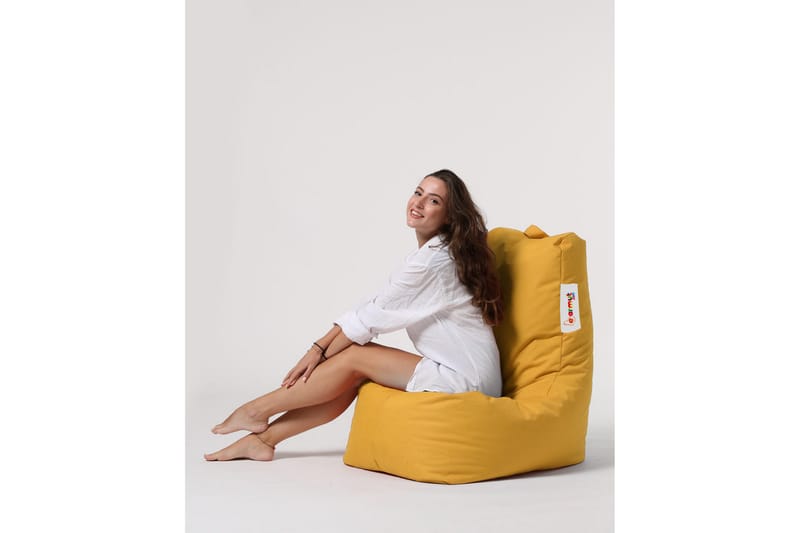 Almasi Sittsäck Utomhus 60 cm - Gul - Utemöbler - Utestol & trädgårdsstol - Sittsäckar utomhus