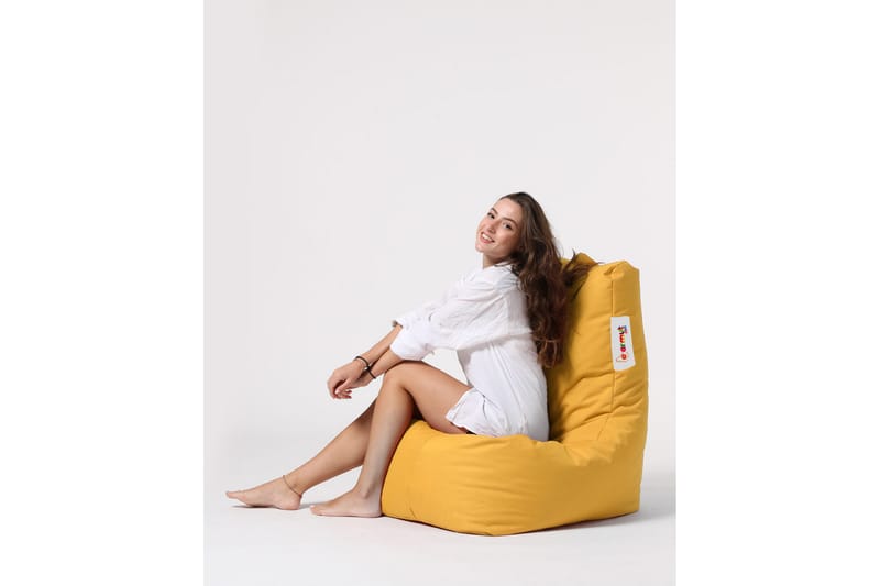 Almasi Sittsäck Utomhus 60 cm - Gul - Utemöbler - Utestol & trädgårdsstol - Sittsäckar utomhus