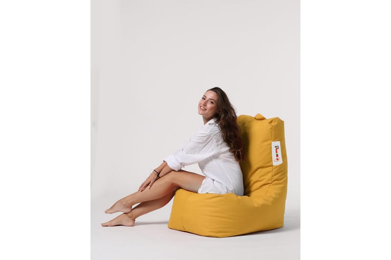 Almasi Sittsäck Utomhus 60 cm - Gul - Utemöbler - Utestol & trädgårdsstol - Sittsäckar utomhus