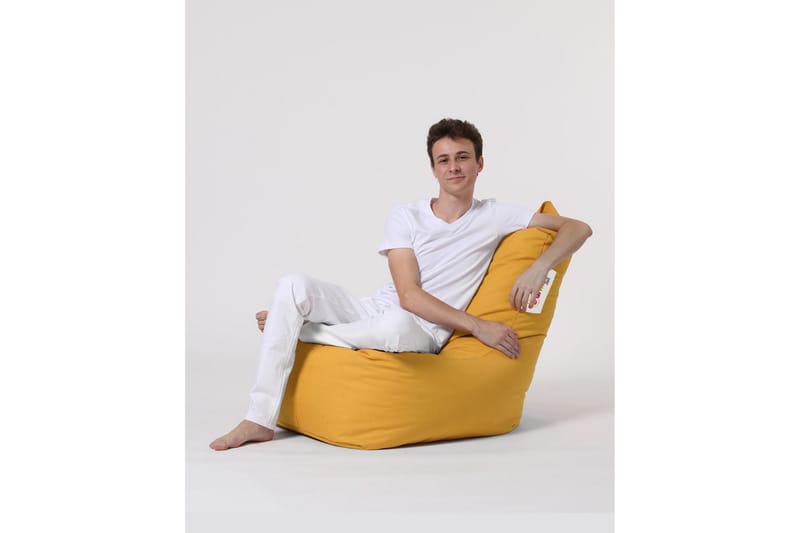 Almasi Sittsäck Utomhus 60 cm - Gul - Utemöbler - Utestol & trädgårdsstol - Sittsäckar utomhus