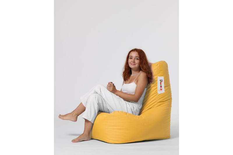 Almasi Sittsäck Utomhus 60 cm - Gul - Utemöbler - Utestol & trädgårdsstol - Sittsäckar utomhus
