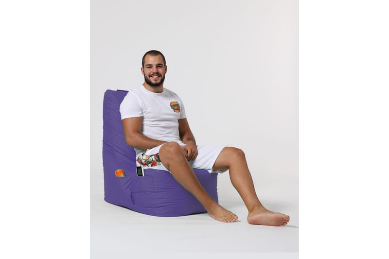 Almasi Sittsäck Utomhus 60 cm - Lila - Utemöbler - Utestol & trädgårdsstol - Sittsäckar utomhus
