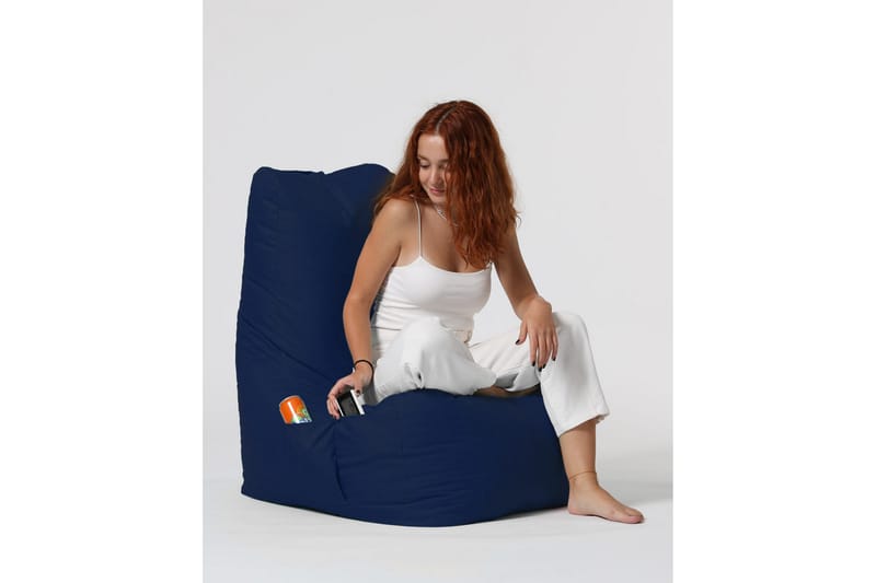 Almasi Sittsäck Utomhus 60 cm - Mörkblå - Utemöbler - Utestol & trädgårdsstol - Sittsäckar utomhus
