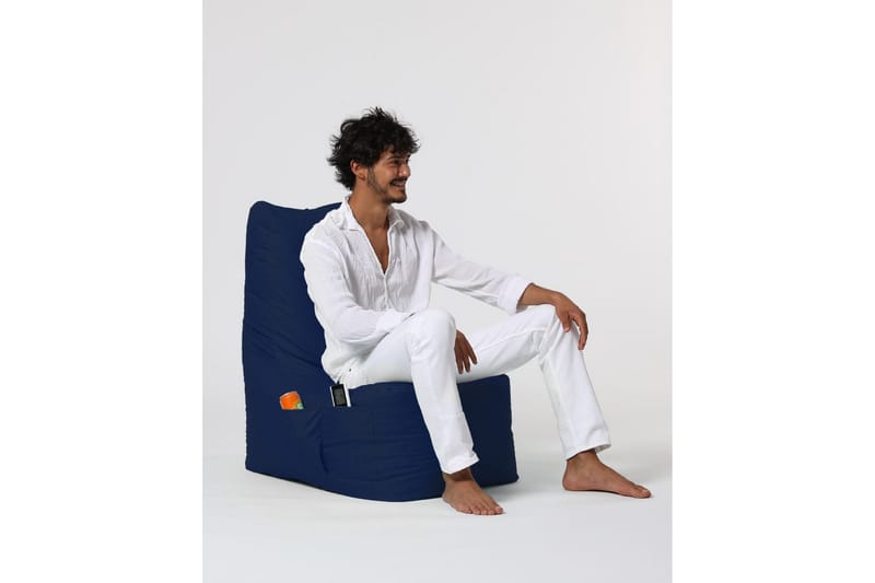 Almasi Sittsäck Utomhus 60 cm - Mörkblå - Utemöbler - Utestol & trädgårdsstol - Sittsäckar utomhus