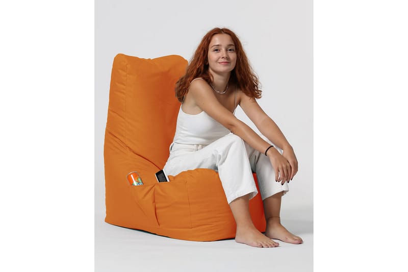 Almasi Sittsäck Utomhus 60 cm - Orange - Utemöbler - Utestol & trädgårdsstol - Sittsäckar utomhus