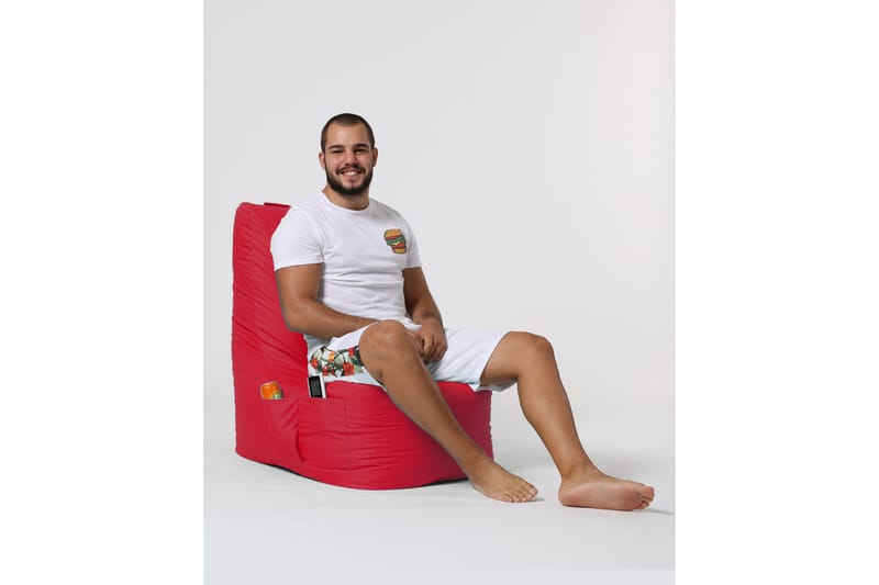Almasi Sittsäck Utomhus 60 cm - Röd - Utemöbler - Utestol & trädgårdsstol - Sittsäckar utomhus