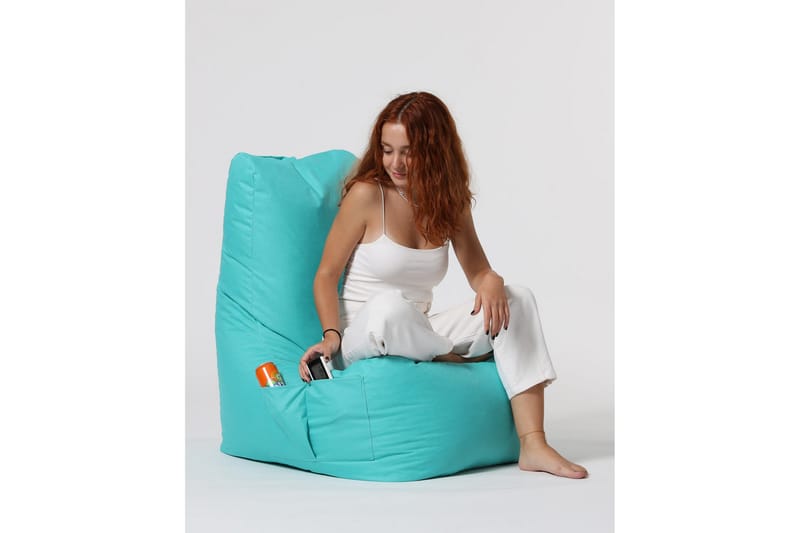 Almasi Sittsäck Utomhus 60 cm - Turkos - Utemöbler - Utestol & trädgårdsstol - Sittsäckar utomhus