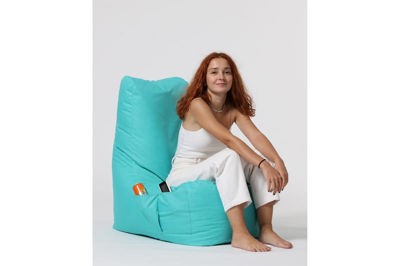 Almasi Sittsäck Utomhus 60 cm - Turkos - Utemöbler - Utestol & trädgårdsstol - Sittsäckar utomhus