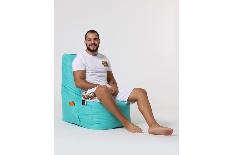Almasi Sittsäck Utomhus 60 cm - Turkos - Utemöbler - Utestol & trädgårdsstol - Sittsäckar utomhus