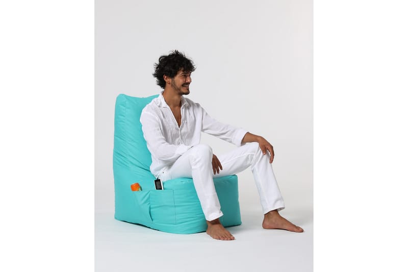 Almasi Sittsäck Utomhus 60 cm - Turkos - Utemöbler - Utestol & trädgårdsstol - Sittsäckar utomhus