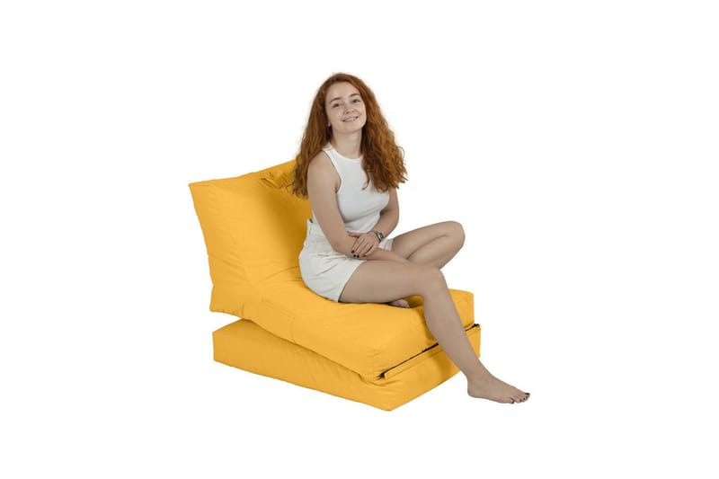 Arakura Sittsäck Utomhus 55 cm - Gul - Utemöbler - Utestol & trädgårdsstol - Sittsäckar utomhus