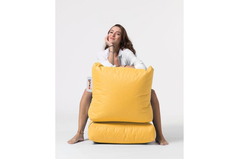 Arakura Sittsäck Utomhus 55 cm - Gul - Utemöbler - Utestol & trädgårdsstol - Sittsäckar utomhus