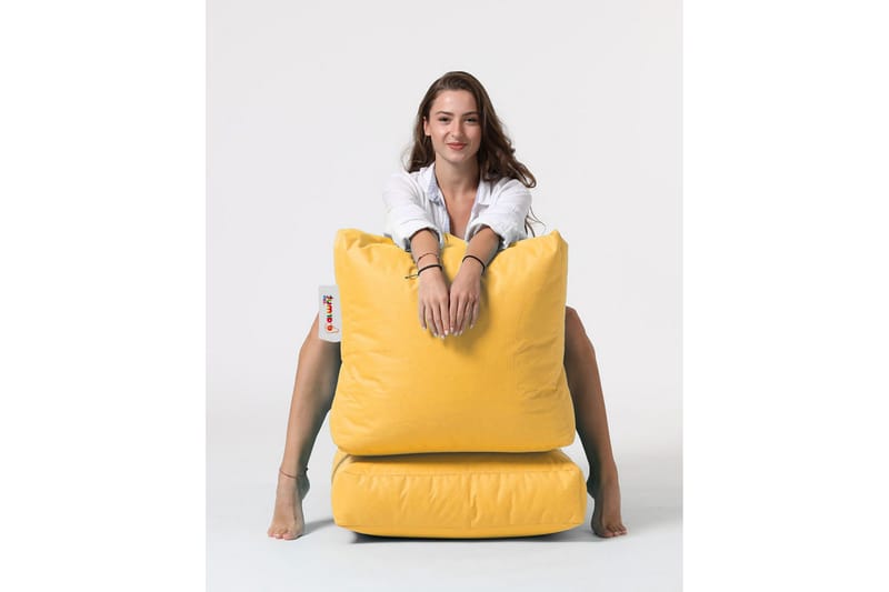 Arakura Sittsäck Utomhus 55 cm - Gul - Utemöbler - Utestol & trädgårdsstol - Sittsäckar utomhus