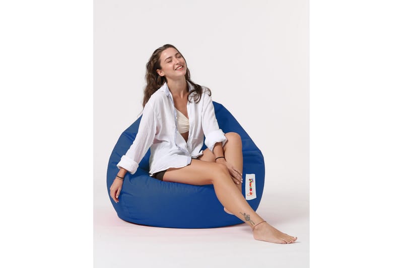 Hunny Sittsäck Utomhus 115 cm - Blå - Utemöbler - Utestol & trädgårdsstol - Sittsäckar utomhus