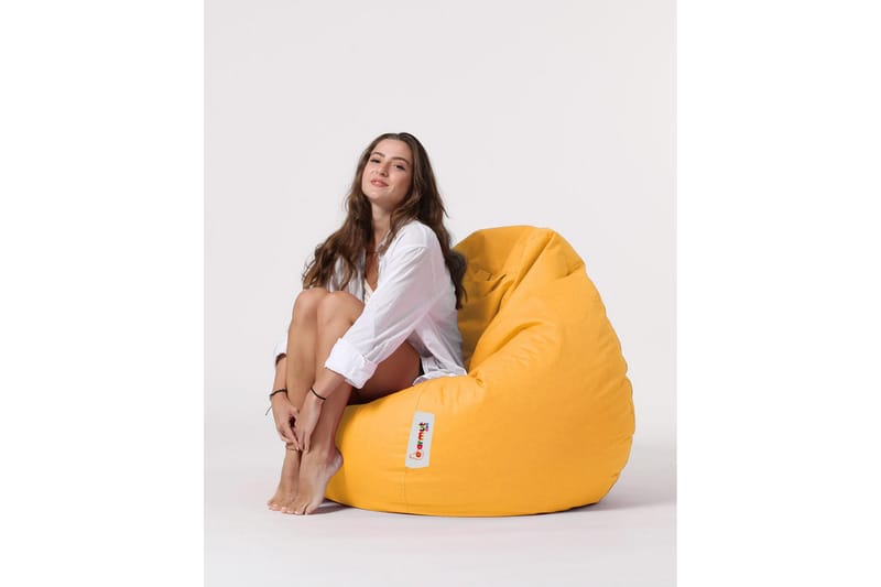 Hunny Sittsäck Utomhus 115 cm - Gul - Sittsäckar utomhus