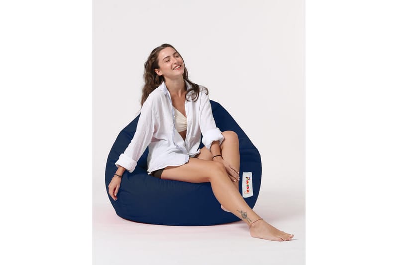 Hunny Sittsäck Utomhus 115 cm - Mörkblå - Utemöbler - Utestol & trädgårdsstol - Sittsäckar utomhus