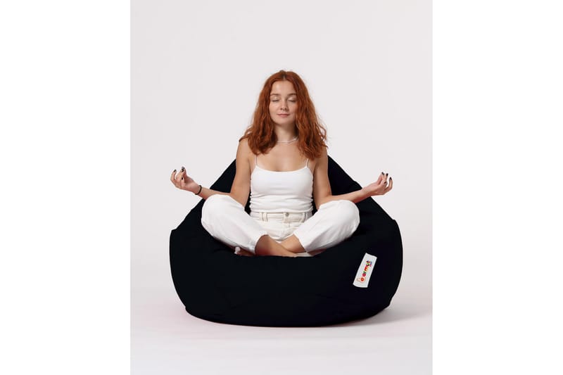 Hunny Sittsäck Utomhus 115 cm - Svart - Utemöbler - Utestol & trädgårdsstol - Sittsäckar utomhus