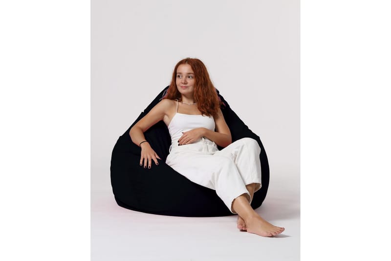 Hunny Sittsäck Utomhus 115 cm - Svart - Utemöbler - Utestol & trädgårdsstol - Sittsäckar utomhus