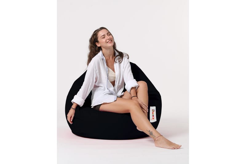 Hunny Sittsäck Utomhus 115 cm - Svart - Utemöbler - Utestol & trädgårdsstol - Sittsäckar utomhus