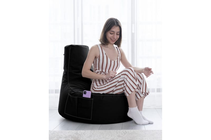 Sittsäck Utomhus Vikki 70 cm Svart - Utemöbler - Utestol & trädgårdsstol - Sittsäckar utomhus