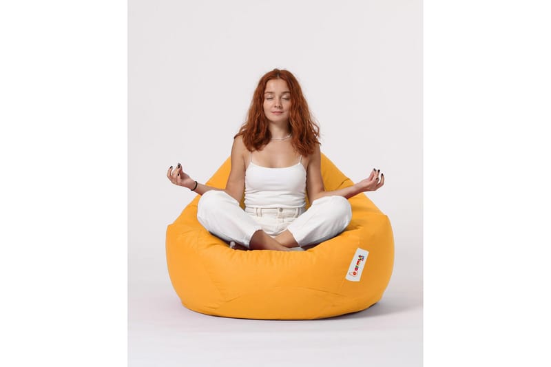 Sittsäckar utomhus Hunny Sittsäck Utomhus 115 cm Gul - Utemöbler - Utestol & trädgårdsstol - Sittsäckar utomhus