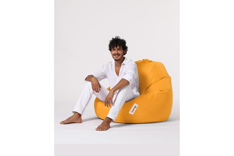 Sittsäckar utomhus Hunny Sittsäck Utomhus 115 cm Gul - Utemöbler - Utestol & trädgårdsstol - Sittsäckar utomhus