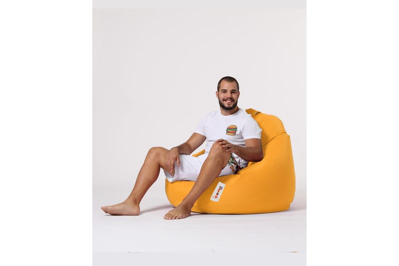 Sittsäckar utomhus Hunny Sittsäck Utomhus 115 cm Gul - Utemöbler - Utestol & trädgårdsstol - Sittsäckar utomhus