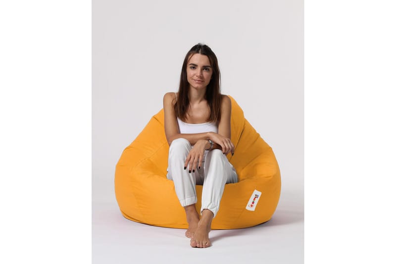 Sittsäckar utomhus Hunny Sittsäck Utomhus 115 cm Gul - Utemöbler - Utestol & trädgårdsstol - Sittsäckar utomhus