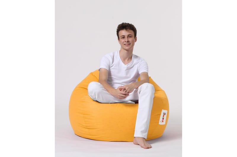 Sittsäckar utomhus Hunny Sittsäck Utomhus 115 cm Gul - Utemöbler - Utestol & trädgårdsstol - Sittsäckar utomhus