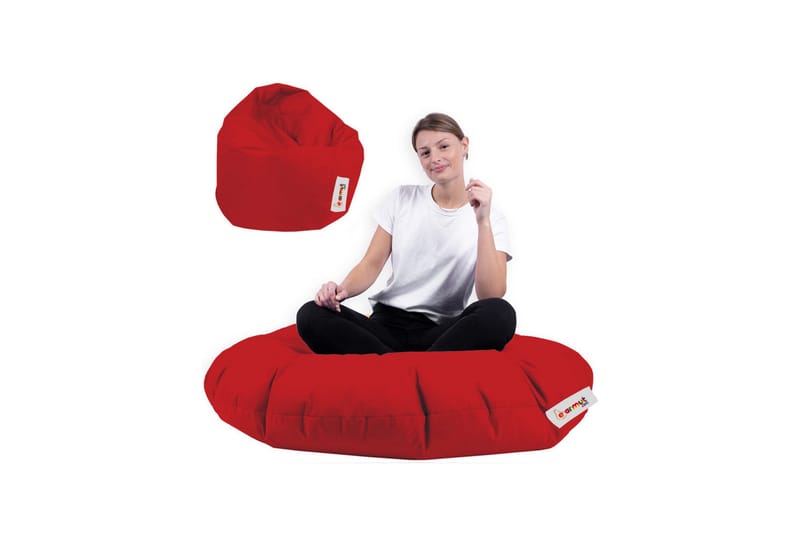 Sittsäckar utomhus Tasmina Sittsäck Utomhus 65 cm Röd - Utemöbler - Utestol & trädgårdsstol - Sittsäckar utomhus
