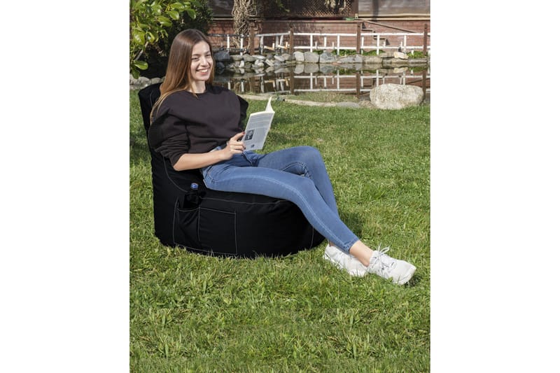Sittsäckar utomhus Vikki Sittsäck Utomhus 70 cm Svart - Utemöbler - Utestol & trädgårdsstol - Sittsäckar utomhus