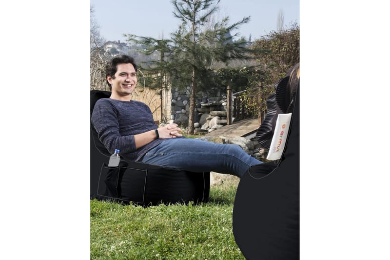 Sittsäckar utomhus Vikki Sittsäck Utomhus 70 cm Svart - Utemöbler - Utestol & trädgårdsstol - Sittsäckar utomhus