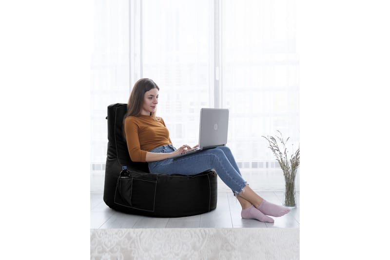 Sittsäckar utomhus Vikki Sittsäck Utomhus 70 cm Svart - Utemöbler - Utestol & trädgårdsstol - Sittsäckar utomhus